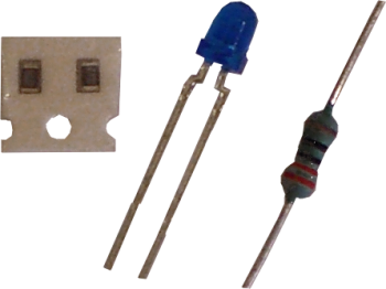 Infrarot Emitterdiode (TSUS4300) mit Vorwiderstand