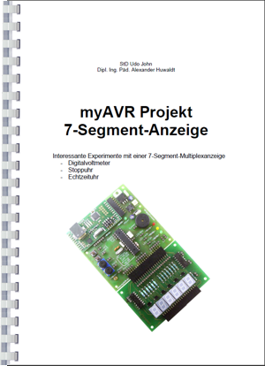 Lehrheft zu myAVR  7-Segment Add-On