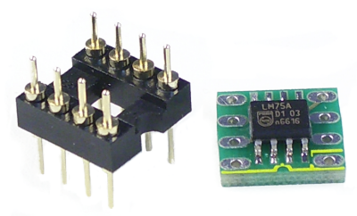 Temperatursensor LM75 auf DIP8